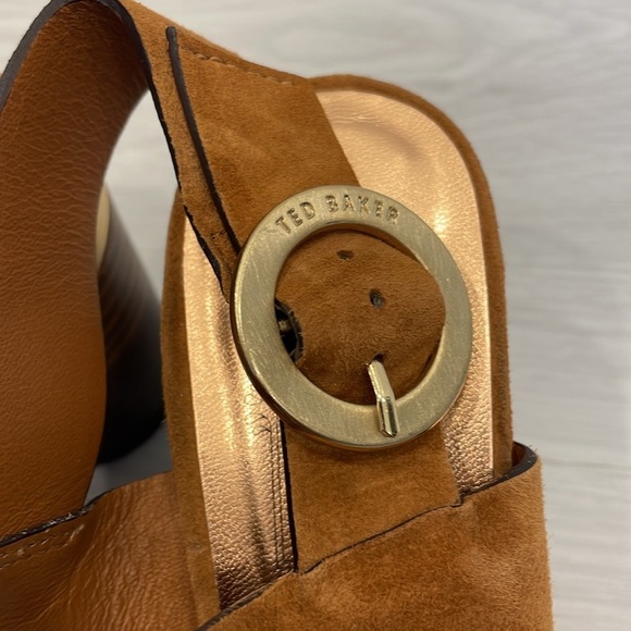 Ted Baker Azmara Suede Block Heel Sandals - Picture 3 of 16